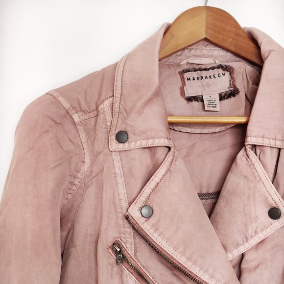 Anthro Marrakech Ronika Draped Moto Jacket - Picture 4 of 5